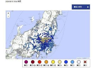 群馬、埼玉で震度５弱　Ｍ５・５、広範囲揺れ