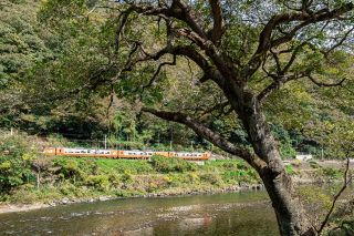 伯備線方谷・井倉間　中井橋と中井川橋梁