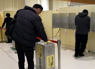 赤磐市ダブル選 期日前投票始まる　２２日まで市役所と３支所