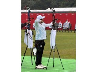 河本（赤磐出身）「不完全燃焼」決勝Ｔ逆襲へ　アジア大会アーチェリー