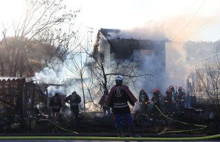 倉敷市真備町箭田で空き家全焼　当時無人 玉島署が原因捜査