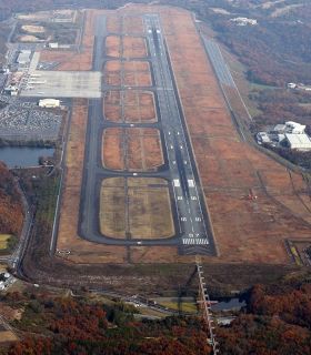 岡山空港滑走路端の区域拡張 西側に５０m延長　県近く着手、２７年度整備完了へ