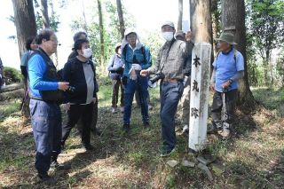 戦国時代の遺構現存 篠向城の魅力を後世に　真庭の住民団体活動５年目、説明板設置や見学会