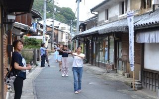 倉敷 １０月３日 下津井宵灯り　踊り練習、あんどん制作進む