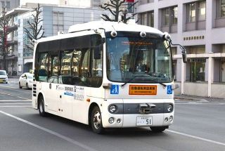 福山自動運転バス 実証実験を再開　車両不具合で昨秋中断