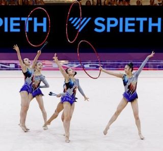 世界新体操で団体総合２位　日本勢第１号の五輪枠獲得