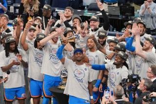 サンダー、ＮＢＡ決勝に進出　１３季ぶり、西Ｃ決勝を制す