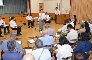 津山・美作大公立化へ市民懇談会始まる　市長と大学長 ８月まで３会場で意見交換