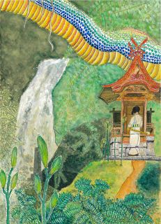 山陽東小・越智さんが最優秀賞　赤磐商工会 ふるさと絵画コンクール