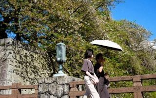 気温上昇、静岡で３０度超　広範囲に晴れ、都心夏日