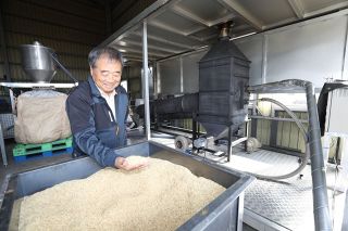バイオ炭の生産能力倍増　国定農産、もみ殻利用拡大