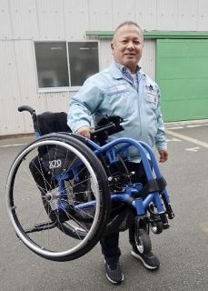 「脱下請け」目指し軽量車いす生産　浜松のメーカー、パリ・パラ金選手も使用