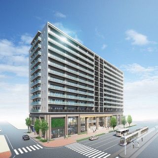 岡山・天神町再開発ビル着工　マンションや店舗、観光客施設も