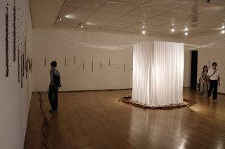 ４５都府県「ひっつきむし」アート　奈義町現代美術館で岩谷さん個展