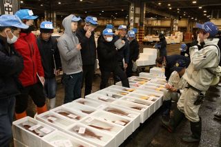 水産物取引 「とめ市」で締めくくり　岡山中央卸売市場