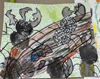 鷹取心梛ちゃん（朝日塾幼稚園）　全国児童自然体験絵画コンテストで秀作