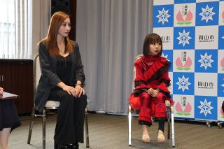 ダンスの世界大会「優勝する」　芳泉小の谷さんが岡山市長表敬
