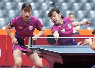 面手（玉野市出身）・長崎組８強入り アジア大会卓球女子複