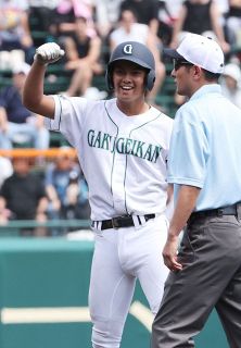 学芸館驚異の粘り ３年連続の初戦突破　７－３で鳥取城北下す