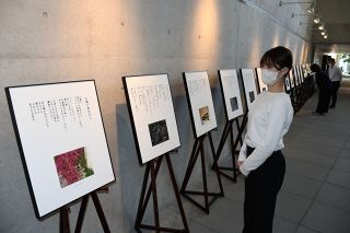 「写真から受けた感動を詩に」　作詞家・高畠さんら新見市で共作展