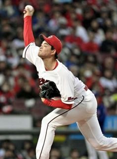広７―３中（１日）　岡本が今季初白星