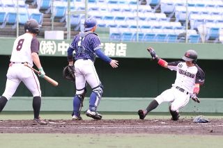 吉備国大 連勝で勝ち点獲得 中国六大学野球春季