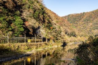 伯備線方谷・井倉間　「動くトンネル」が残る伯備南線第７工区