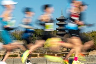 「風のように走れ！」が最優秀賞　吉備路マラソンのフォトコン