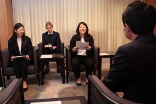 「岡山との絆未来まで」ブラジル研修生が知事に成果報告