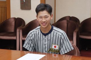 【やまびこ】国際大会で優勝に貢献 「異国の地でも楽しくプレーできた」　中学年代の硬式野球日本代表 政岡樹さん（津山西中３年）