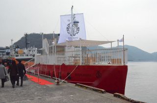 観光船「備前丸」竣工　周遊計画など未定 備前市、協議急ぐ