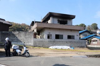 民家全焼し１人死亡　福山