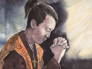 未だ本能寺にあり【２４１】五章 切支丹（キリシタン）の天景（４８）　今村翔吾・作、木村浩之・画