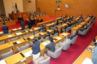 アリーナ住民投票条例案否決　岡山市議会、自民や公明など反対