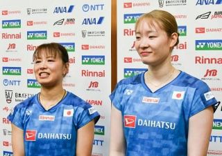福島・松本組がジャパンＯＰ抱負　バドミントン女子ダブルス