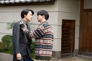 吉沢亮さん 横浜流星さん岡山で熱演　映画「国宝」ロケの矢吹邸
