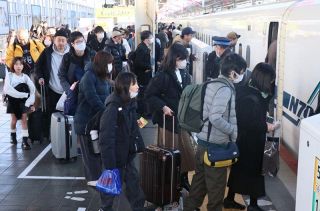 年末年始の新幹線乗客１０％増　新大阪―岡山間、コロナ禍前超え