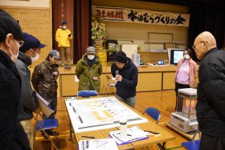 水田むらづくりの会 初の防災研修　真庭 大学が協力、有事の備え確認