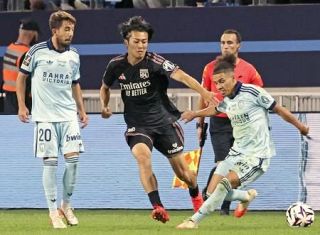 中村敬斗、リヨン加入後初出場　サッカーのフランス１部