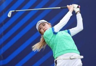 桑木志帆、前半はイーブンパー　ＡＩＧ全英女子ゴルフ最終日