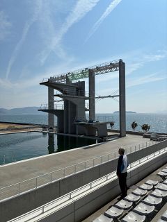 【ロケ地探訪＠備中魅力再発見】⑨児島マリンプール（倉敷市児島小川町）　映画「ＤＩＶＥ!!」五輪代表選考会シーン撮影