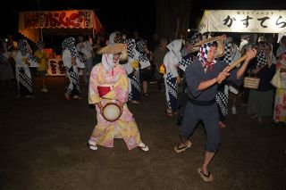 真庭・蒜山で大宮踊　住民ら五穀豊穣や子孫繁栄の願い込め【動画あり】