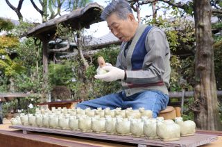 来年のえと・未ずらり　天神窯（倉敷）で香合窯出し