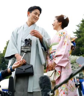 りくりゅう「全ての方々に感謝」　引退発表、園遊会で心境語る