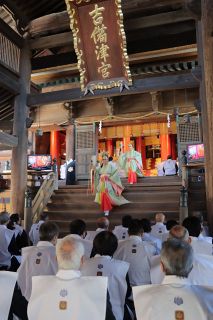 吉備津神社本殿・拝殿再建６００年　奉祝大祭に関係者１００人参列