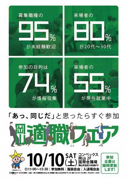 岡山適職フェア イベント 山陽新聞デジタル さんデジ