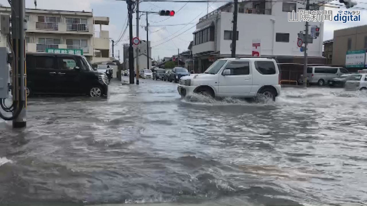 大気不安定 岡山県内で局地的大雨