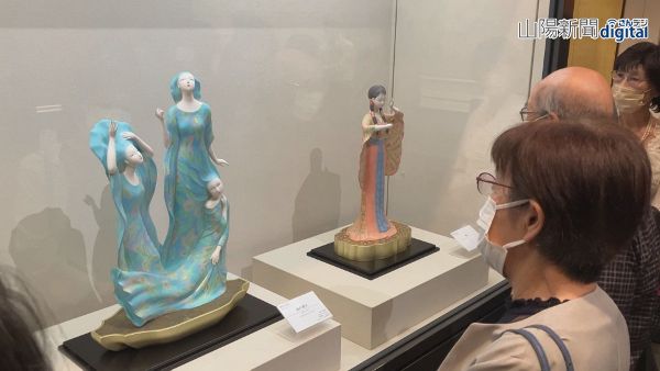 奥田元宋・小由女美術館展が開幕　岡山、風景画と人形の優品６１点